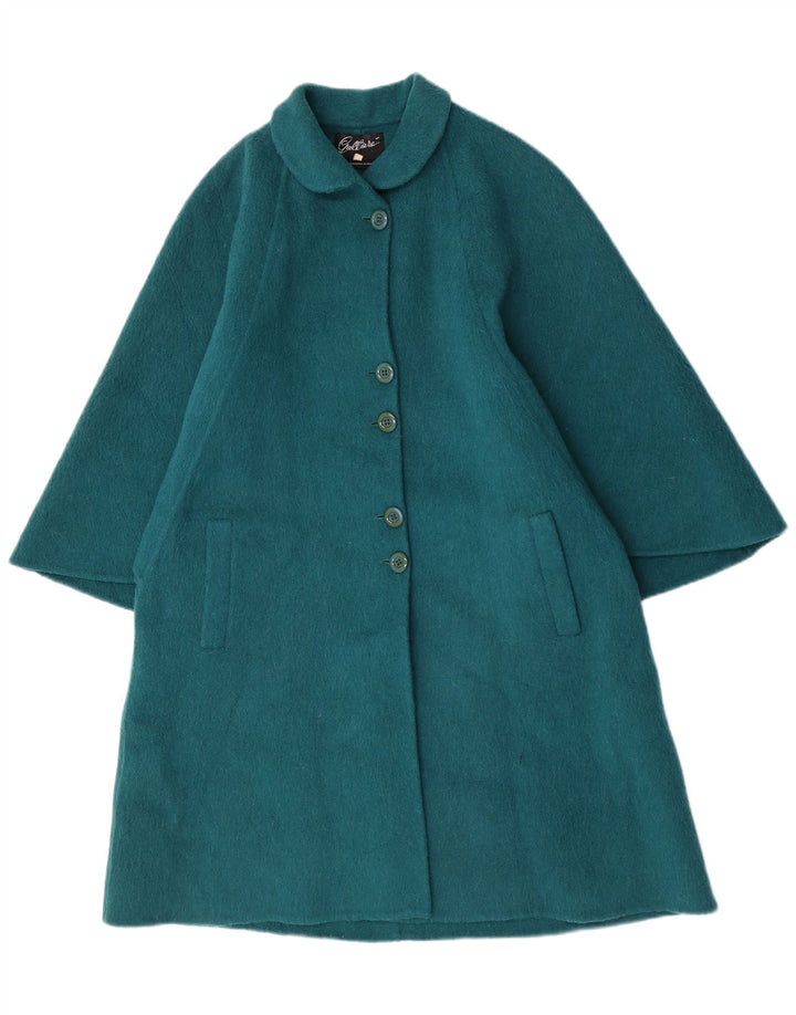 Gallara Dame Oversized Cape Coat IT 42 Mellemgrøn Alpakkauld