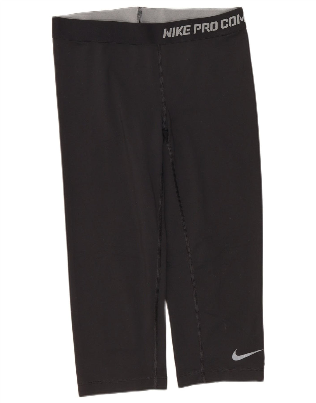 Nike Dame Dri Fit Grafiske Capri Leggings UK 12 Medium Sort