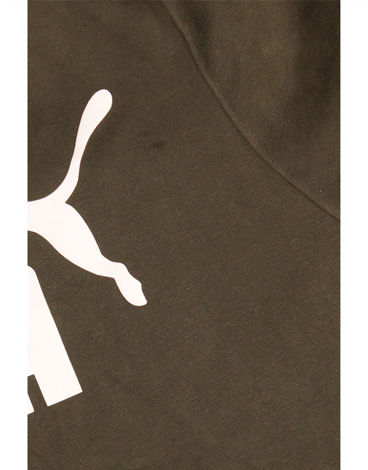 Puma Herre grafisk hættetrøje XL Khaki Bomuld