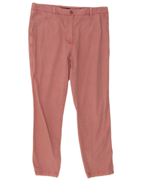 Marks & Spencer Dame Slim Chino Bukser UK 16 Large W34 L28 Pink Classic
