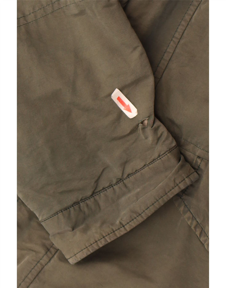 Hackett Herre Hooded Utility Jacket UK 42 XL Khaki Cotton