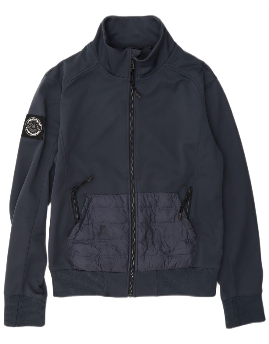Superdry træningsjakke til mænd, lille marineblå polyester