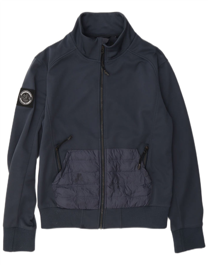 Superdry træningsjakke til mænd, lille marineblå polyester