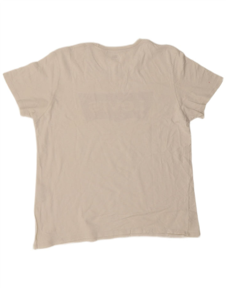 Levi's Herre grafisk T-shirt Top XL Hvid