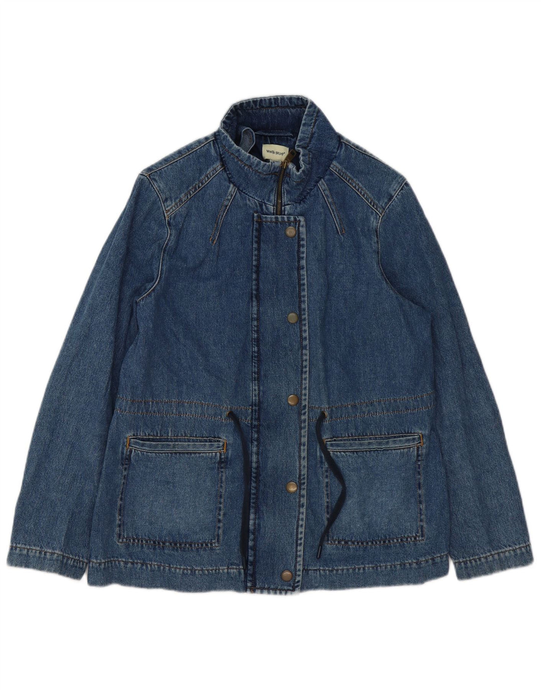 White Stuff Dame denimjakke UK 12 Medium Blue Cotton