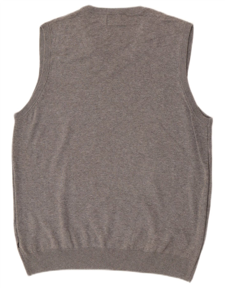 MARKS & SPENCER Herre Blue Harbor Vest Tank Top UK 38/40 Medium Grey