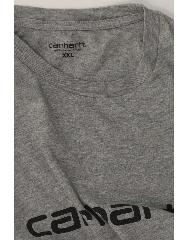 Carhartt Herre Grafisk T-Shirt Top 2XL Grå