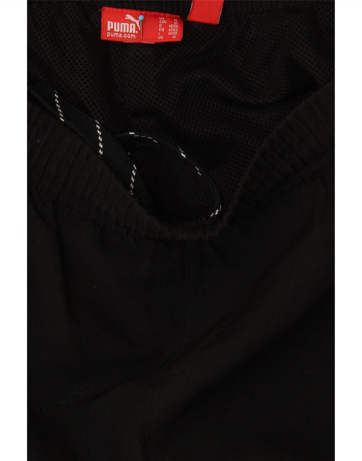 PUMA Mens Graphic Tracksuit Trousers Joggers Medium Black Vintage Puma and Second-Hand Puma from Messina Hembry 