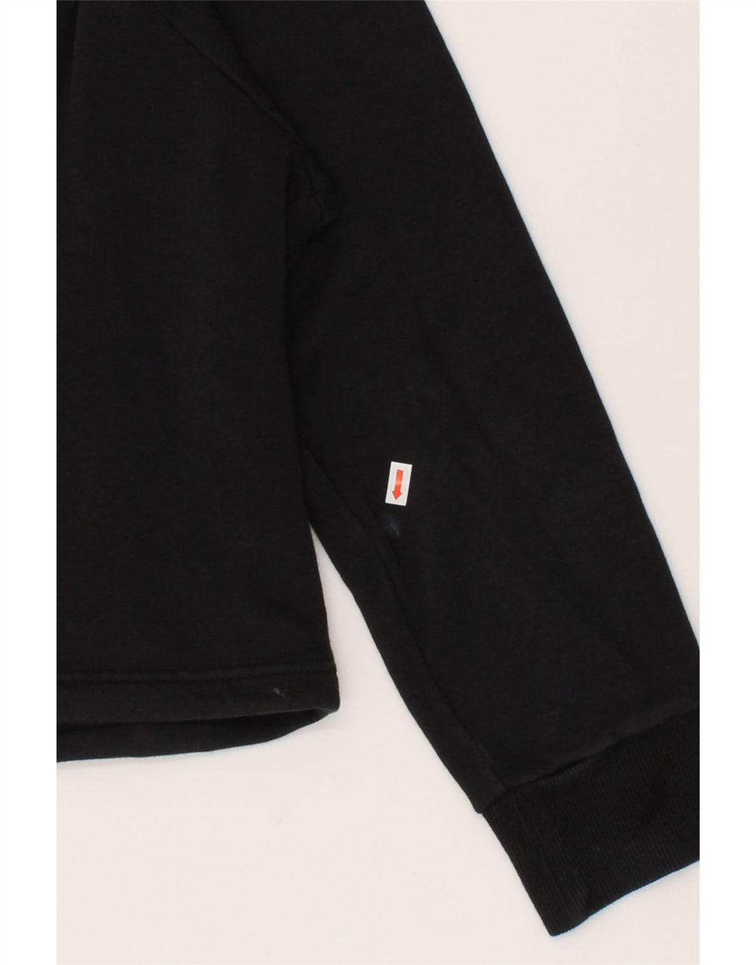 ADIDAS Womens Graphic Oversized Zip Hoodie Sweater UK 12/14 Medium Black Vintage Adidas and Second-Hand Adidas from Messina Hembry 