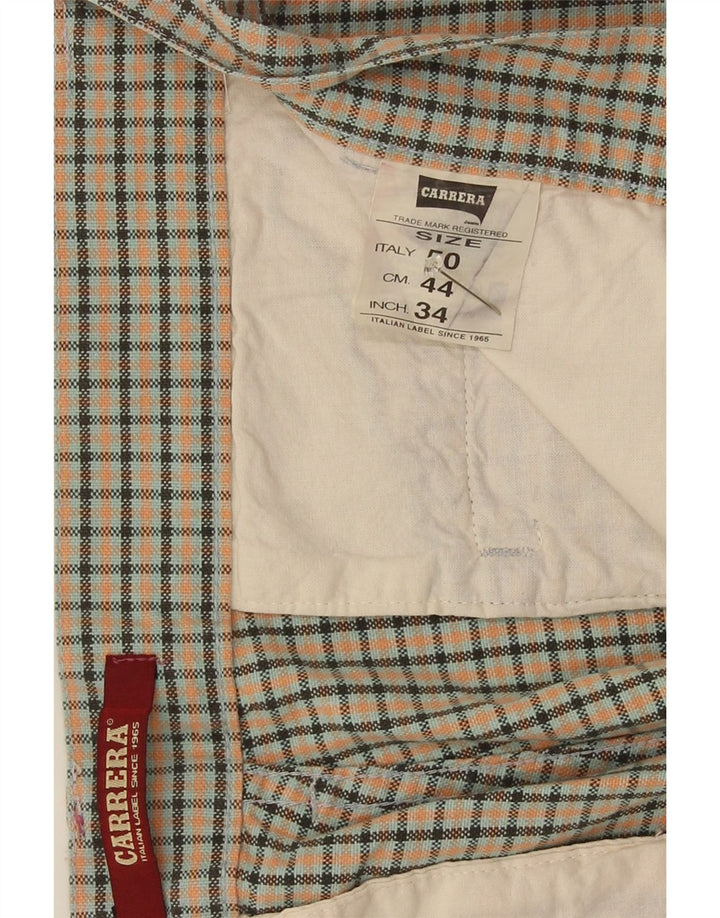 Carrera Chino Shorts til mænd IT 50 Large W34 Flerfarvet ternet bomuld