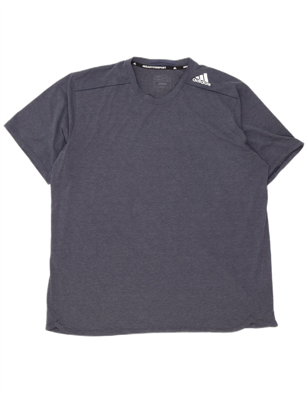Adidas T-shirt top til mænd 2XL marineblå polyester