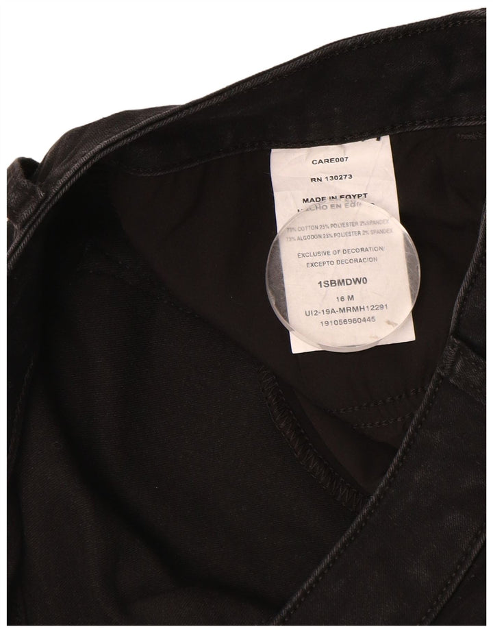 Lee Dame Mid Rise Bootcut Jeans US 16 2XL W36 L32 Sort Bomuld