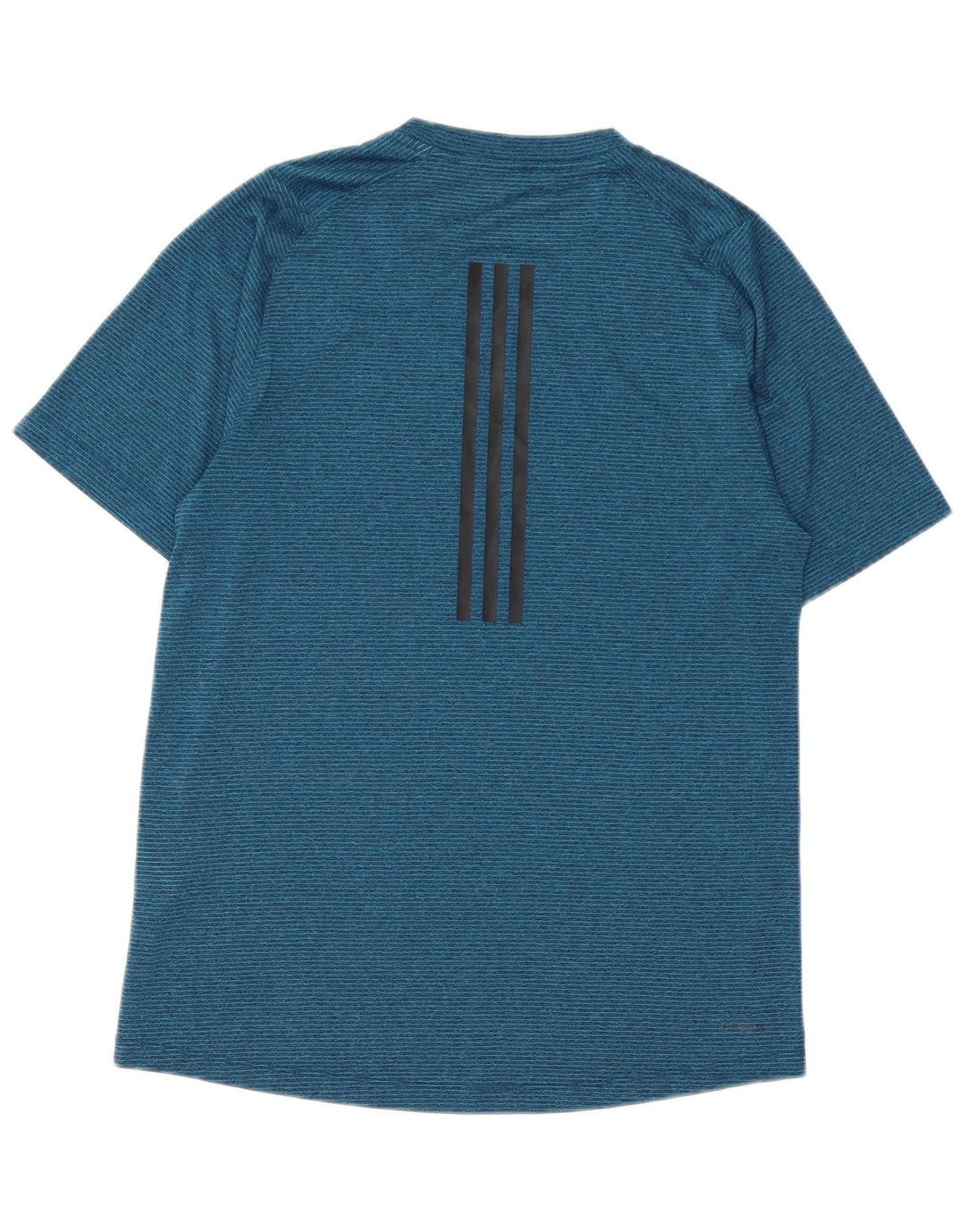Adidas Climalite T-shirt top til mænd, lille marineblå stribet polyester