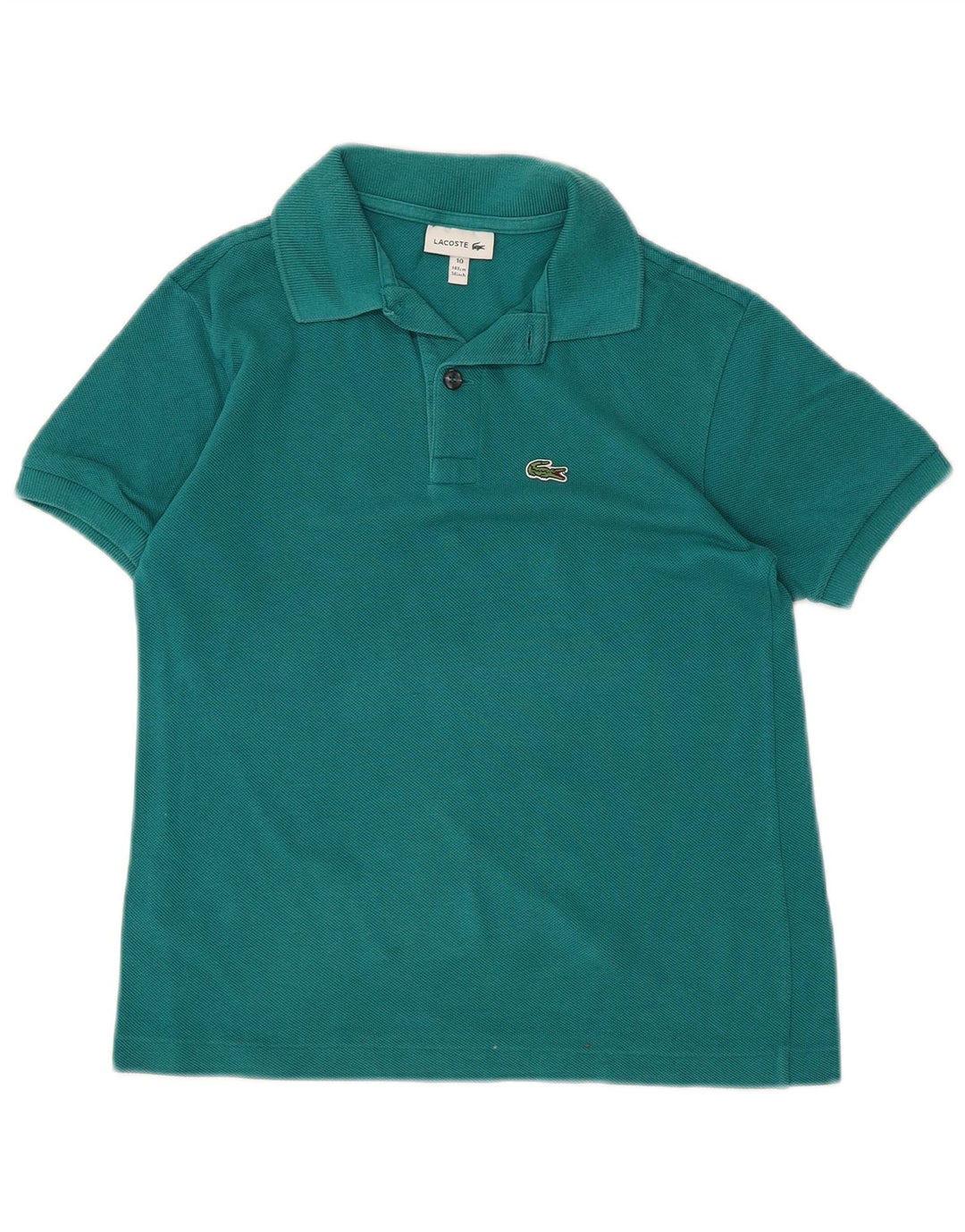 LACOSTE Boys Polo Shirt 9-10 Years Turquoise