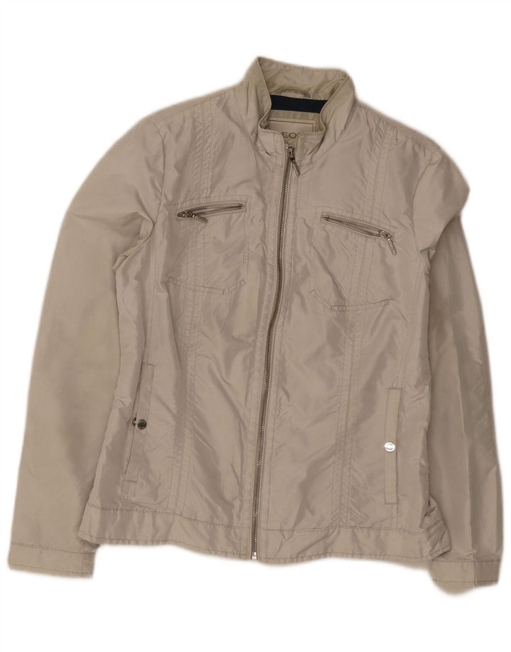Geox Bomberjakke til kvinder UK 10 Small Grå Polyester