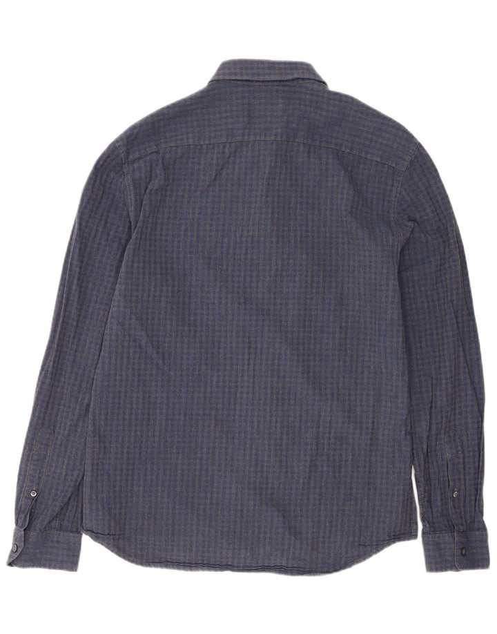 Jack Wills Herre Slim Fit skjorte Medium Blue Gingham Cotton