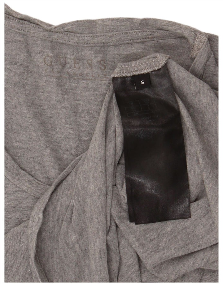 Guess Graphic T-Shirt Top UK 8 Small Grey