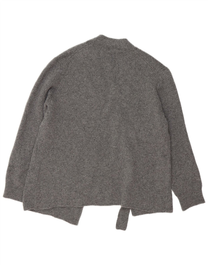 ZARA oversized cardigan sweater til kvinder UK 10 Small Grey Cashmere
