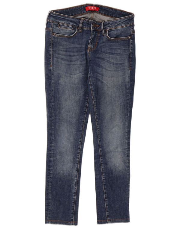 Guess Womens Crop Skinny Jeans W28 L26 Blå Bomuld