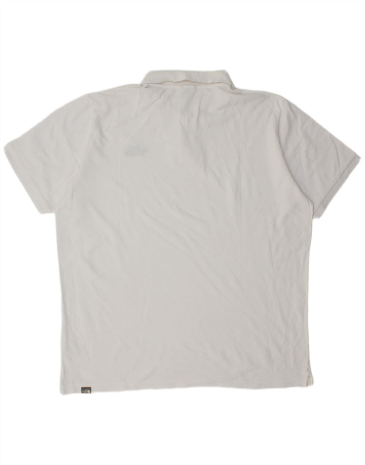 The North Face herre poloshirt XL hvid bomuld
