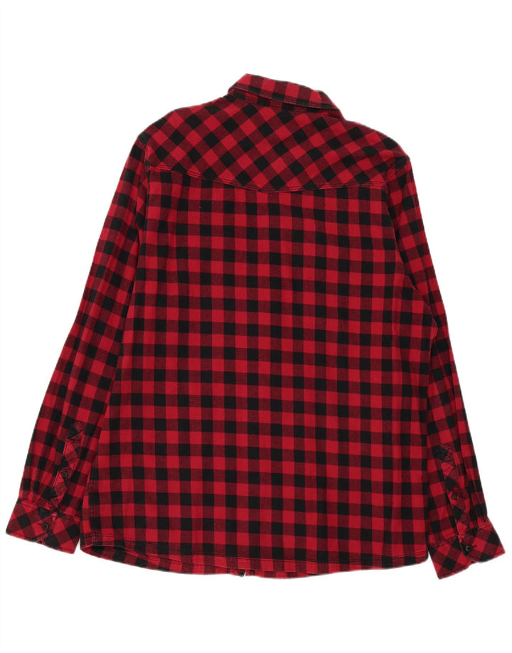 Animal Herre Flanell Shirt XL Rød Gingham Bomuld