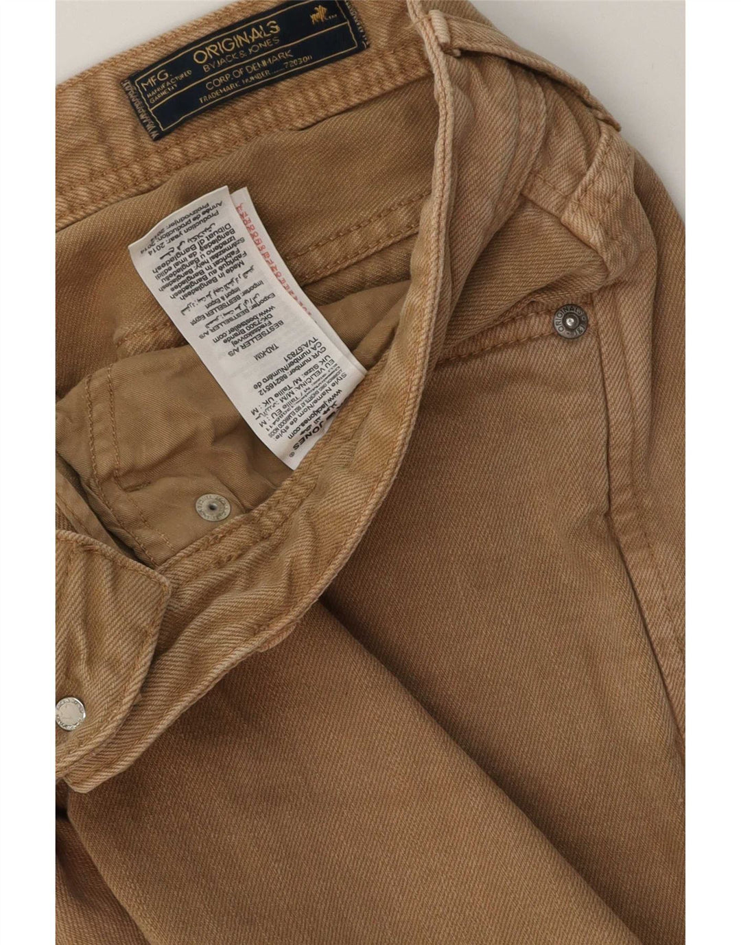 Jack & Jones Herre Regular Fit denimshorts Medium W32 Beige Bomuld