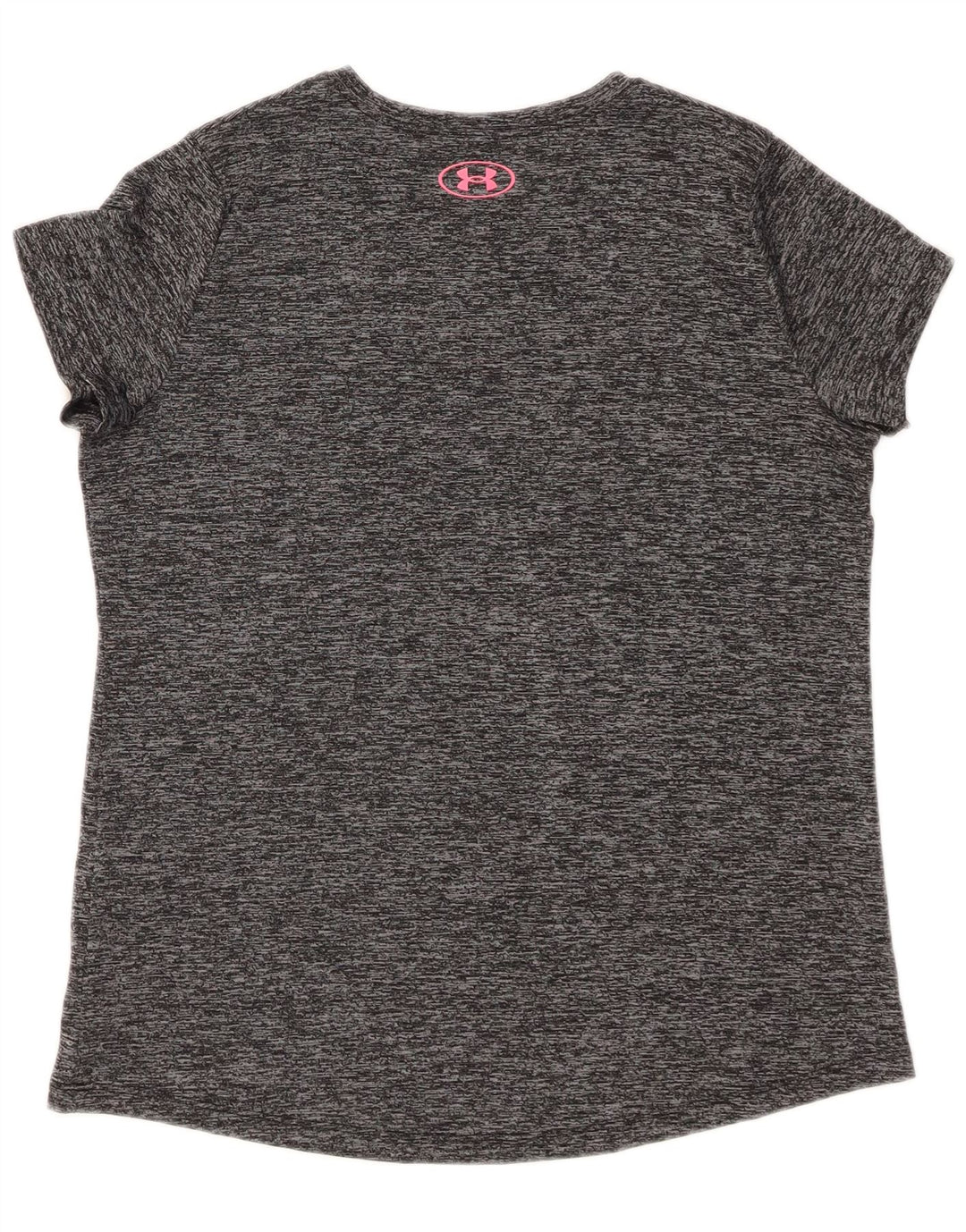UNDER ARMOUR Girls Heat Gear Grafisk T-Shirt Top 13-14 år XL Grå