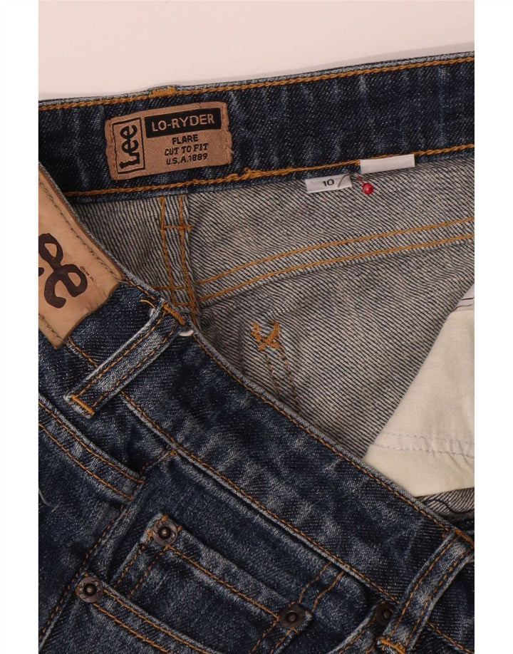 Lee Dame Ryder Flared Jeans US 10 Large W30 L32 Navy Blue
