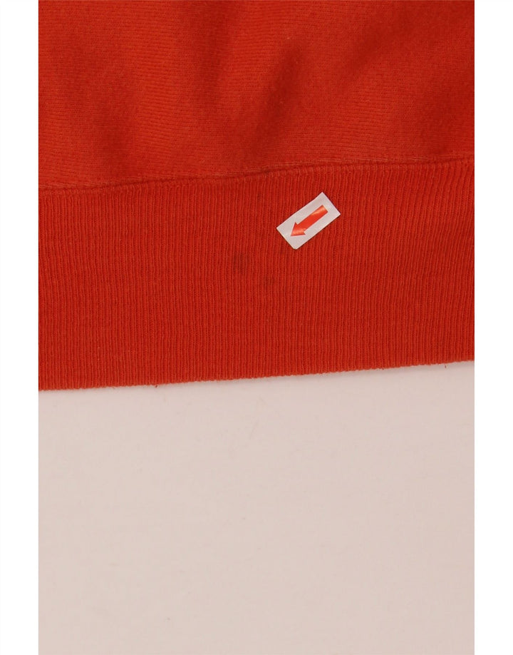 Champion Herre Reverse Weave Grafisk Hoodie Jumper Lille Rød Bomuld