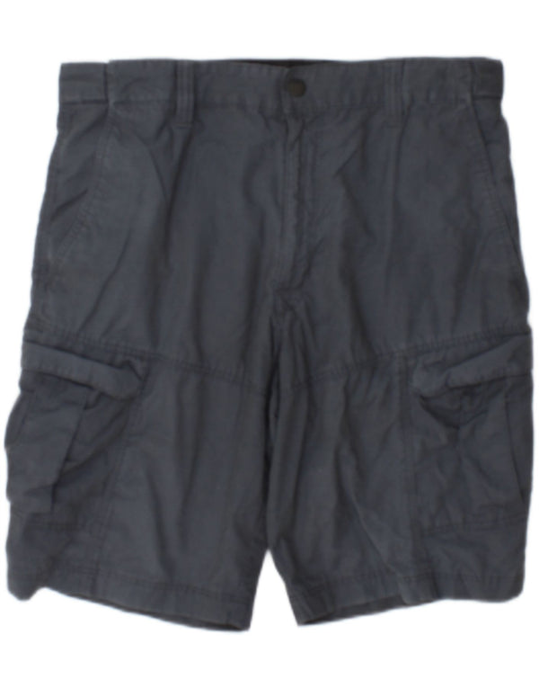 Marks & Spencer Mens Cargo Shorts W34 Large  Grey Cotton