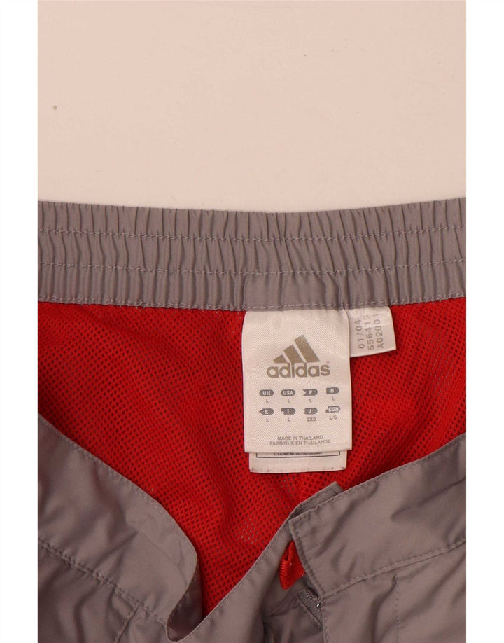 Adidas Herre Bermuda Shorts Large W36 Grå Polyester