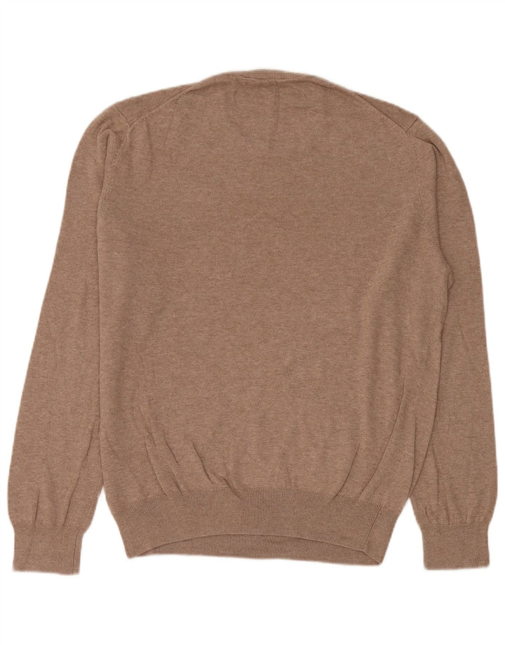 Crew Tøj Herre Crew Neck Jumper Sweater Medium Beige Bomuld