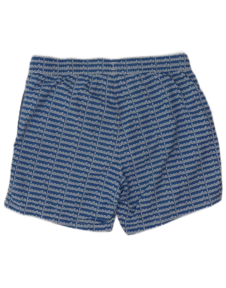 Lacoste Herre grafiske svømmeshorts str. 5 Large Blå polyester