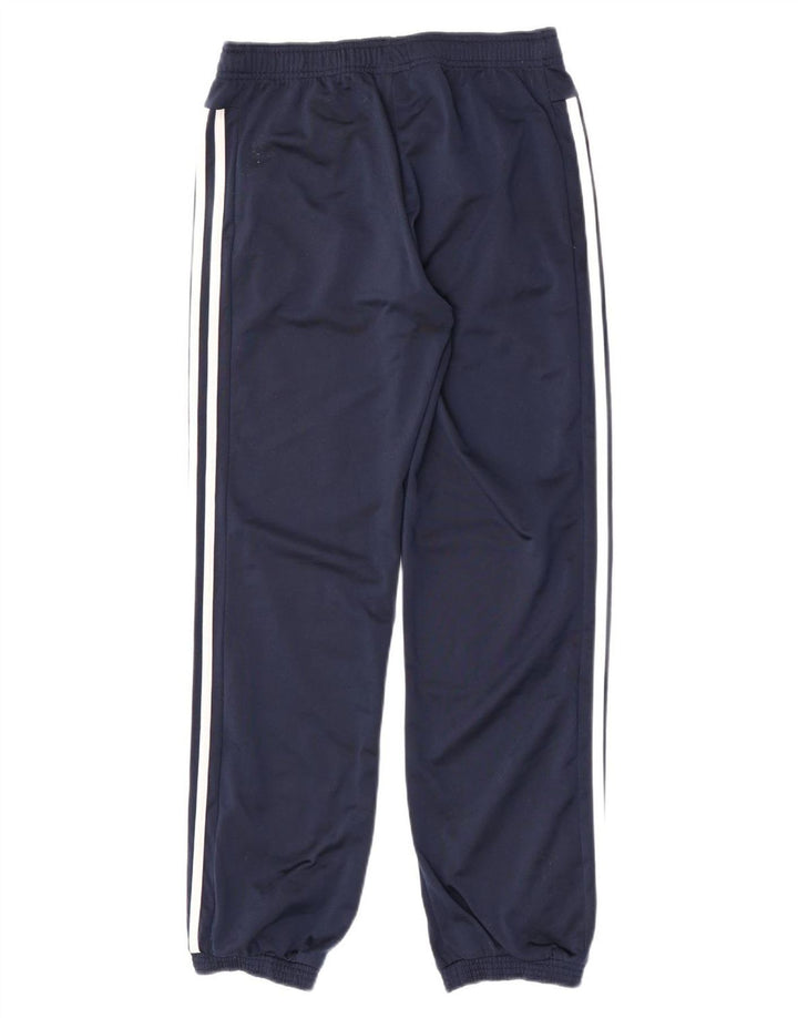 Adidas Drenge Træningsdragt Bukser Joggers 13-14 År Marineblå Polyester