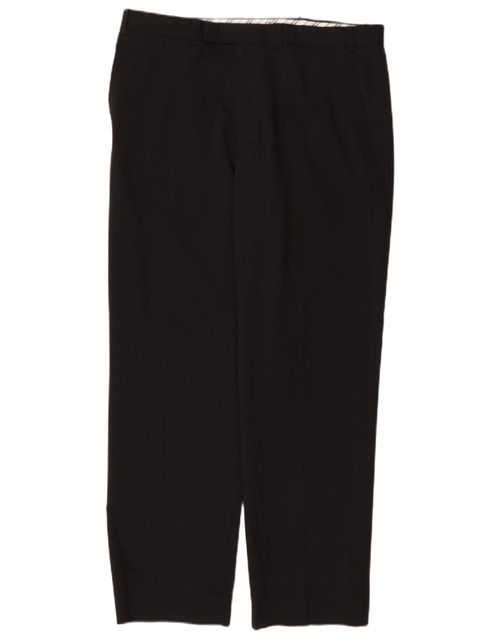 Marks & Spencer Herre Autograph Straight Suit Bukser W36 L31 Sort