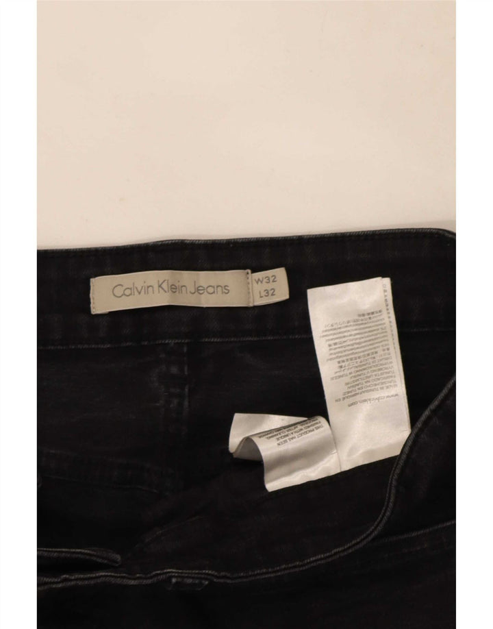 Calvin Klein Herre Slim Jeans W32 L32 Sort Bomuld