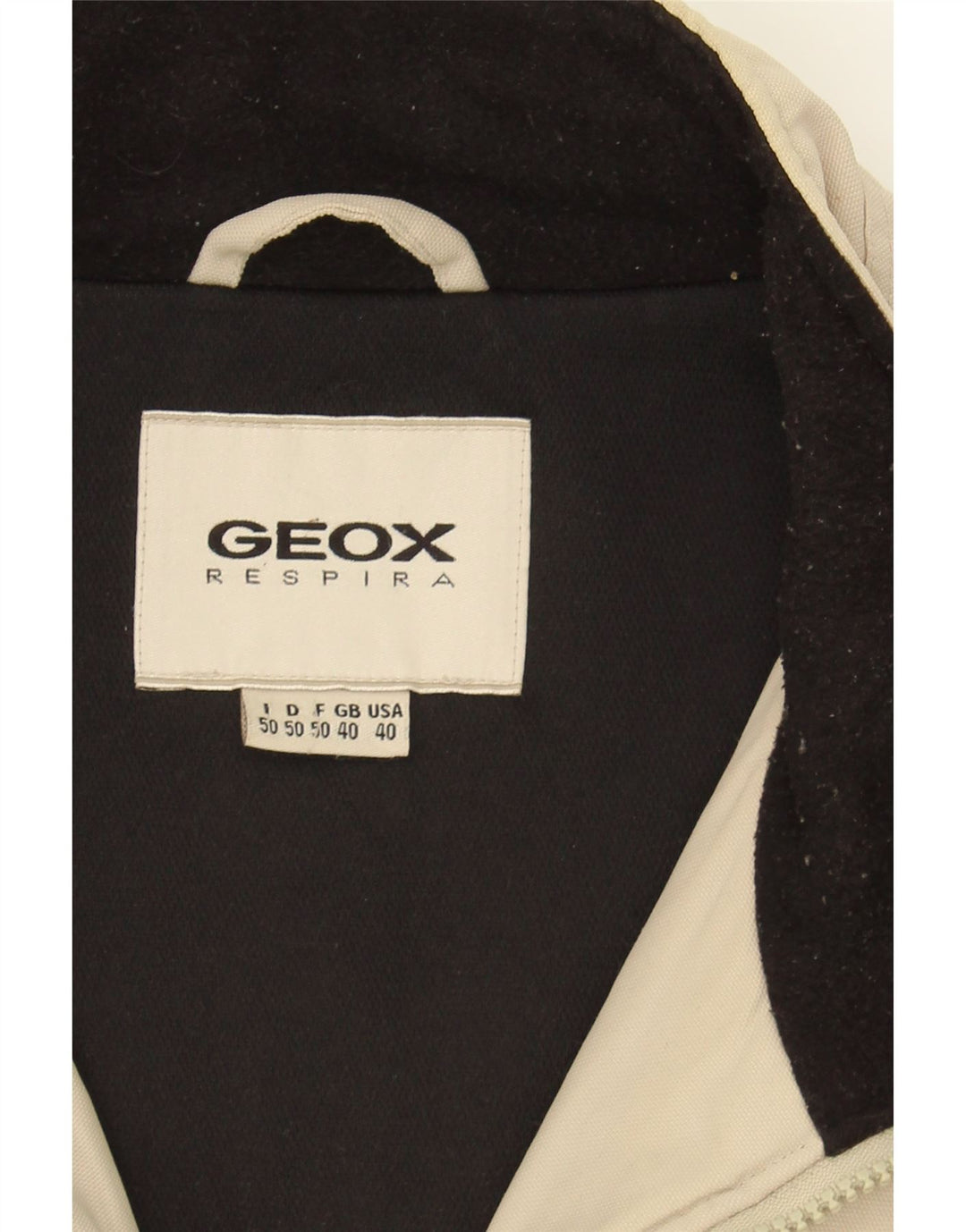 GEOX RESPIRA Mens Utility Jacket UK 40 Large Beige Polyamide Vintage Geox Respira and Second-Hand Geox Respira from Messina Hembry 