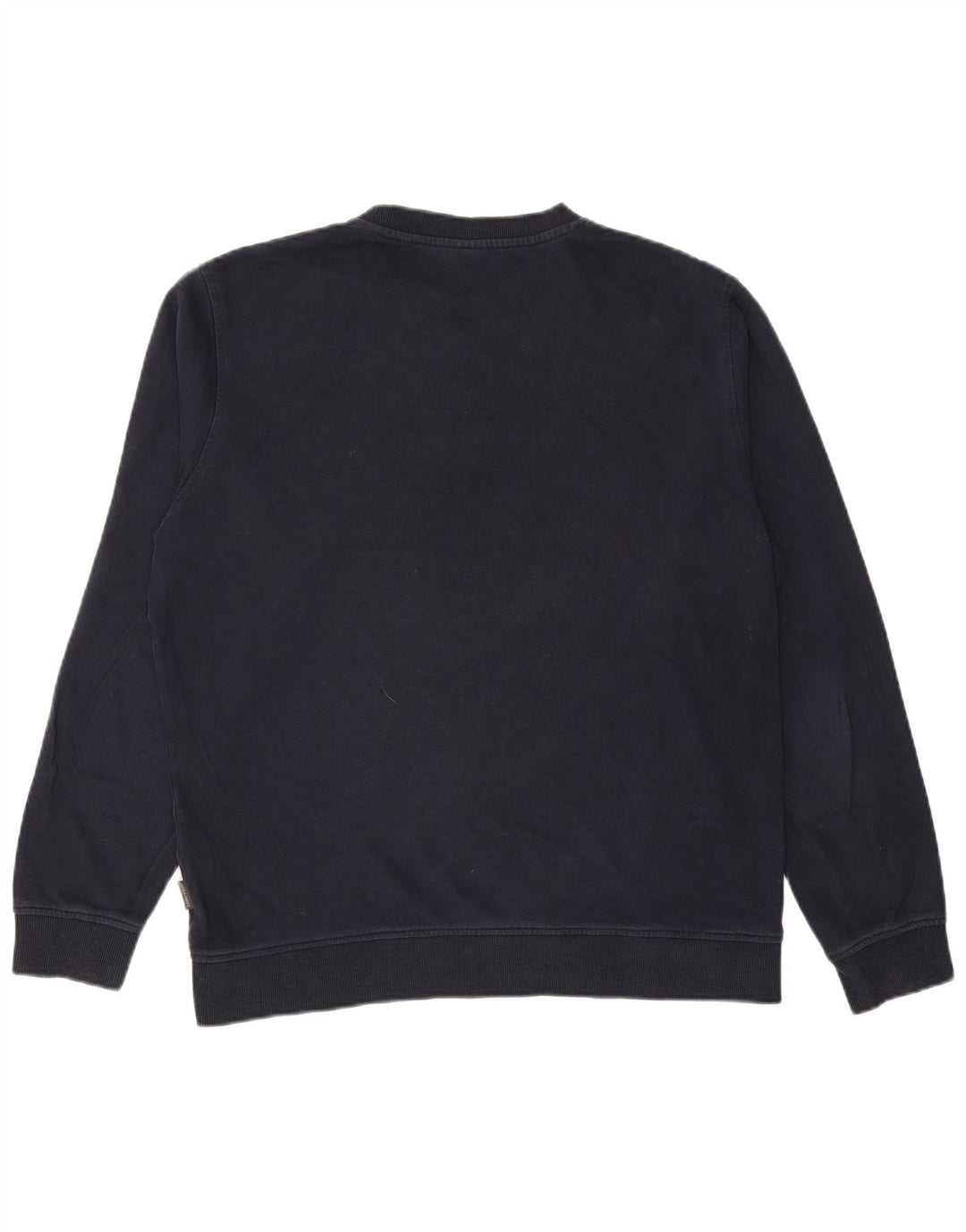 JACK & JONES Grafisk sweatshirt til mænd Stor marineblå bomuld