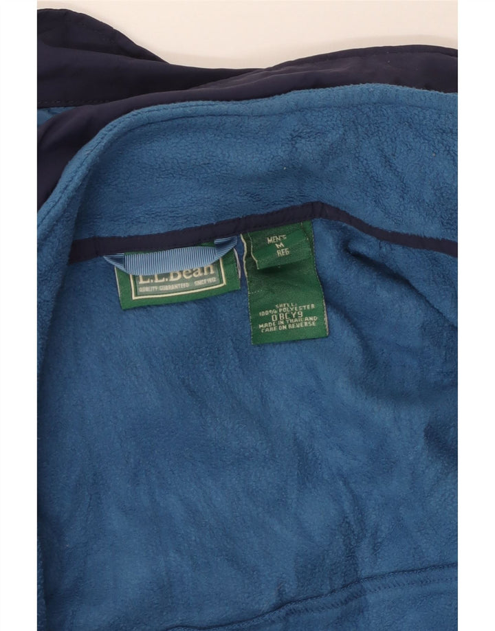 L.L.Bean Herre Hættevindjakke UK 38 Medium Navy Blue Polyester