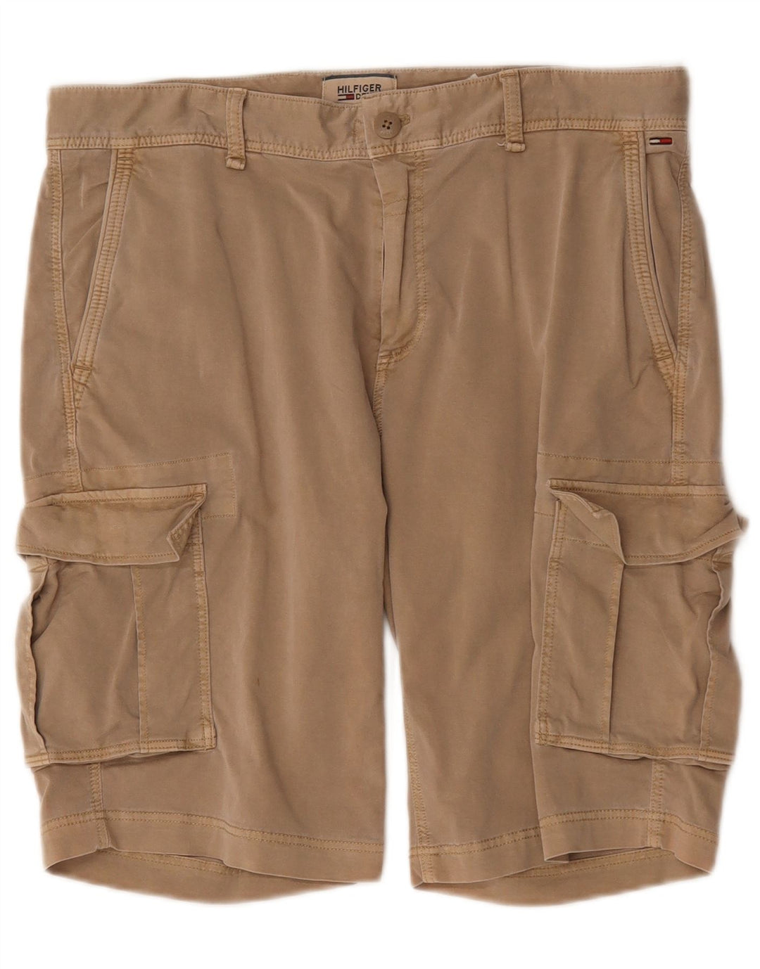 Tommy Hilfiger Herre Cargo Shorts W32 Medium Beige Bomuld