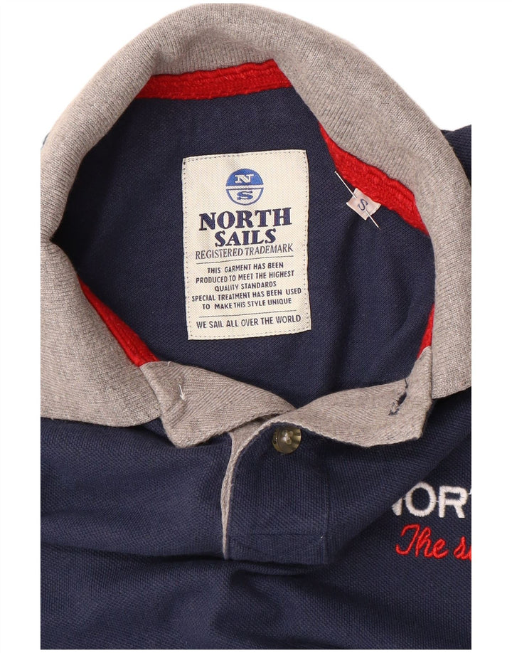 NORTH SAILS Grafisk poloshirt til mænd Lille marineblå farveblok