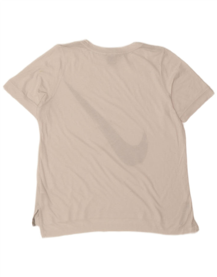 Nike grafisk T-shirt top til kvinder DK 14 Medium White Polyester
