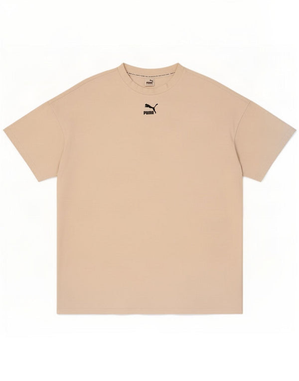 Puma Herre Loose Fit T-Shirt Top XS Hvid Bomuld