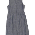 JOULES Womens Sleeveless Sheath Dress UK 12 Medium  Blue Linen
