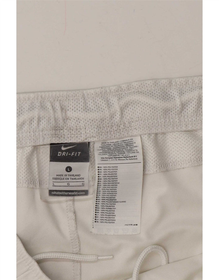 Nike Herre Dri Fit sportsshorts Store hvide Colourblock Polyester