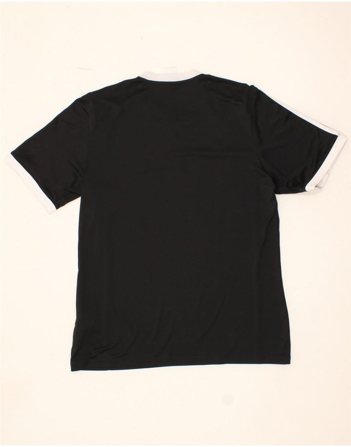 ADIDAS Mens Climalite T-Shirt Top Large Black Polyester Vintage Adidas and Second-Hand Adidas from Messina Hembry 