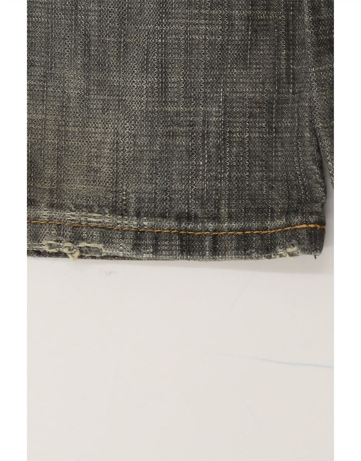 ROY ROGERS Mens Straight Jeans W33 L36 Grey Cotton