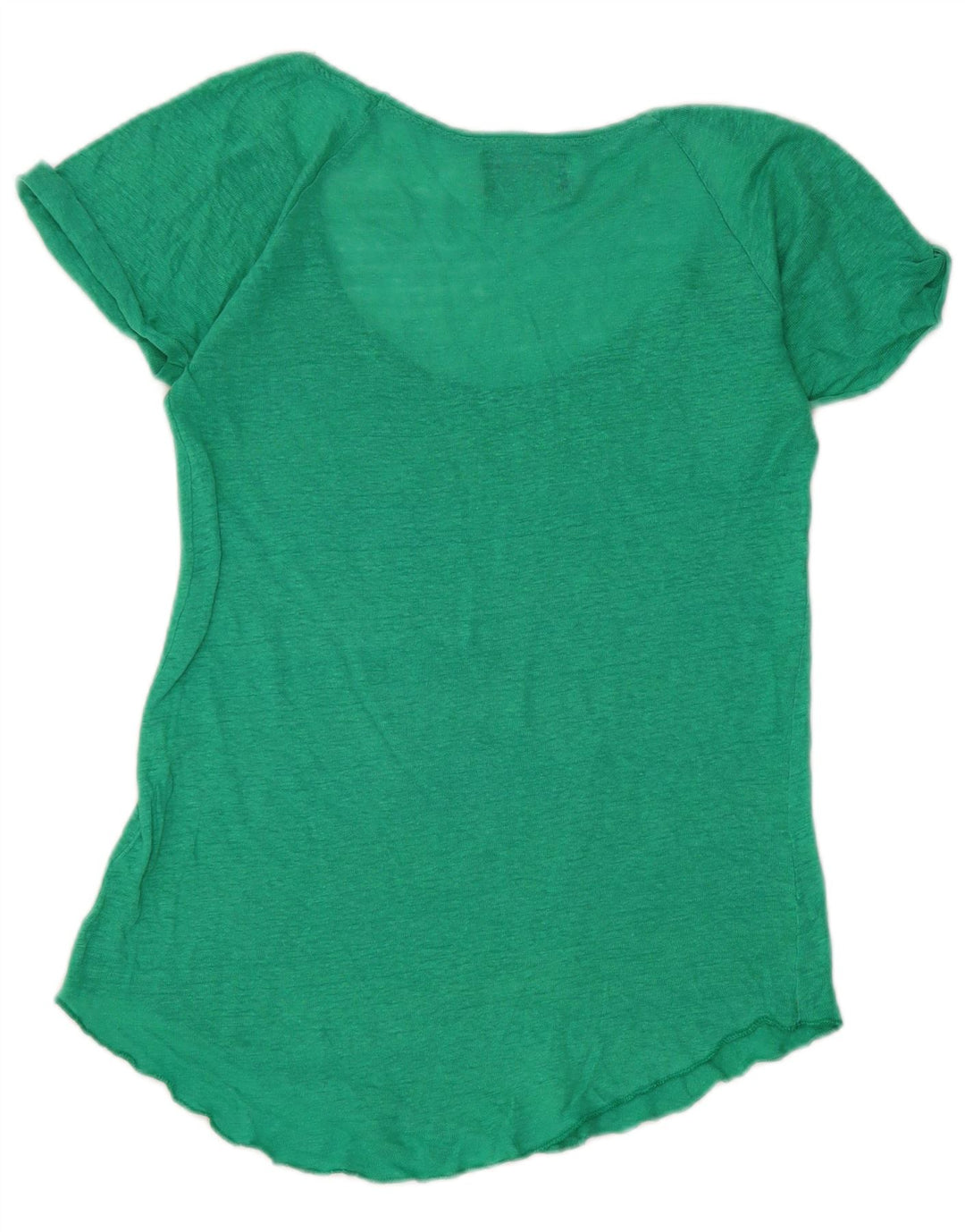 Zara Dame T-Shirt Top UK 10 Lille Grøn