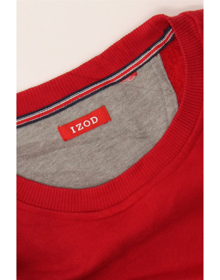 IZOD Sweatshirt til mænd, stor rød