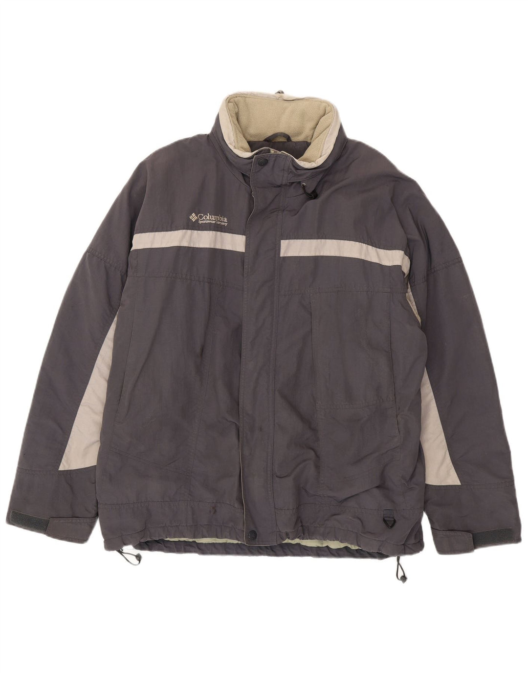 Columbia Herre Windbreaker Jacket UK 42 XL Grå Colourblock